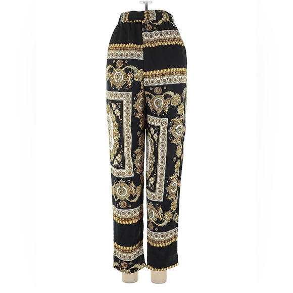 PrettyLittleThing Baroque Paisley Palazzo Pants – Size 4 (NWT) - Picture 3 of 4